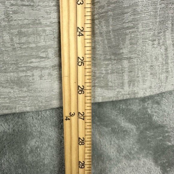 Eileen Fisher Linen Blend Textured Open Front Blazer Jacket L/G Beige Silver - Picture 5 of 7